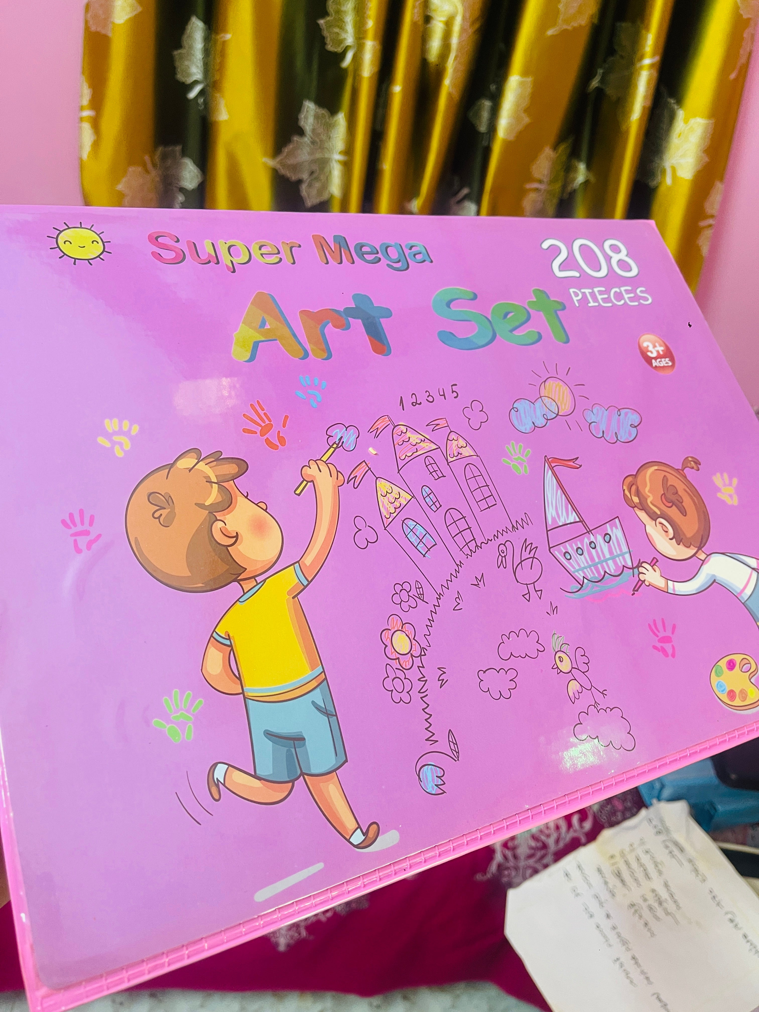 128/208 Pcs Premium Kids Art Set with Art Board