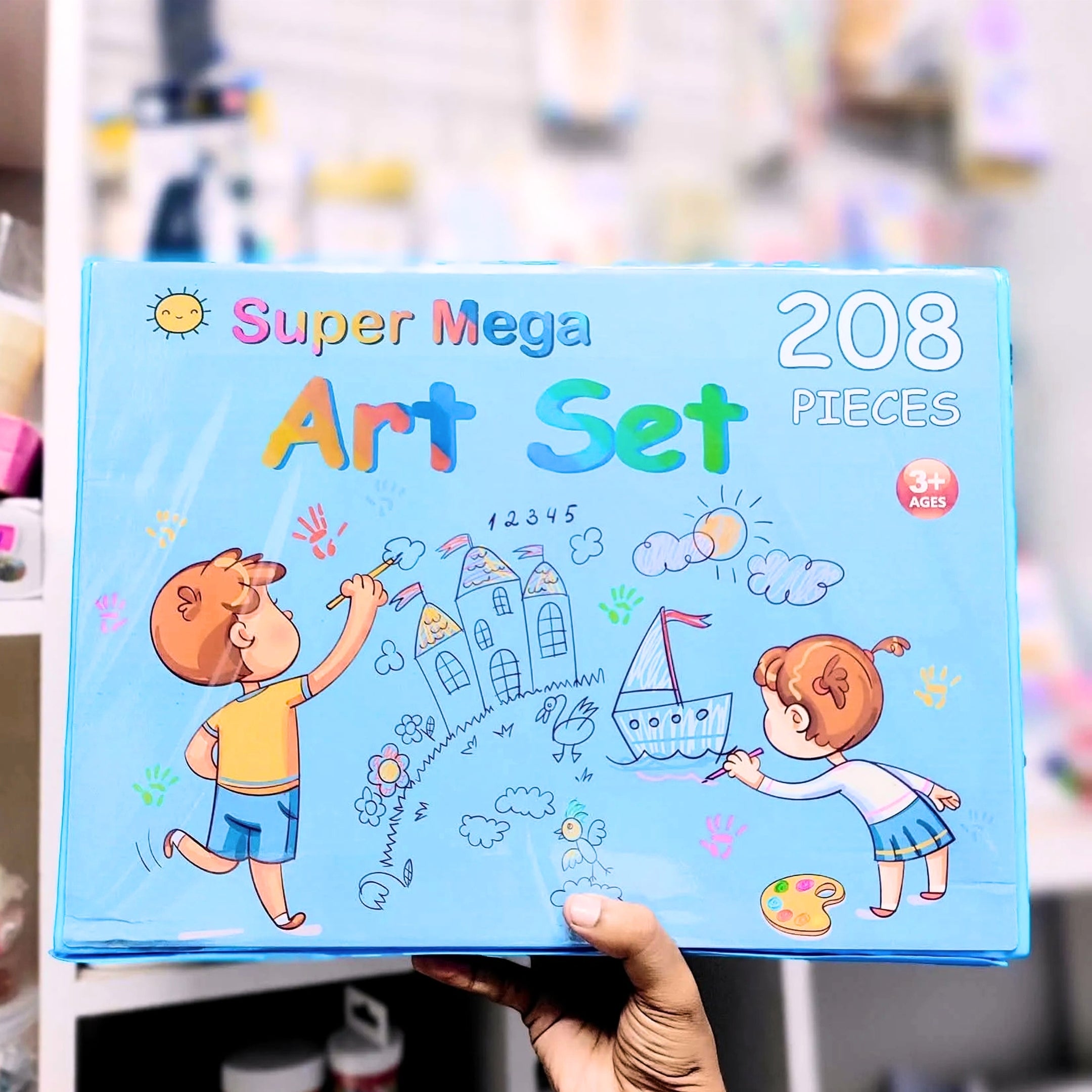 128/208 Pcs Premium Kids Art Set with Art Board