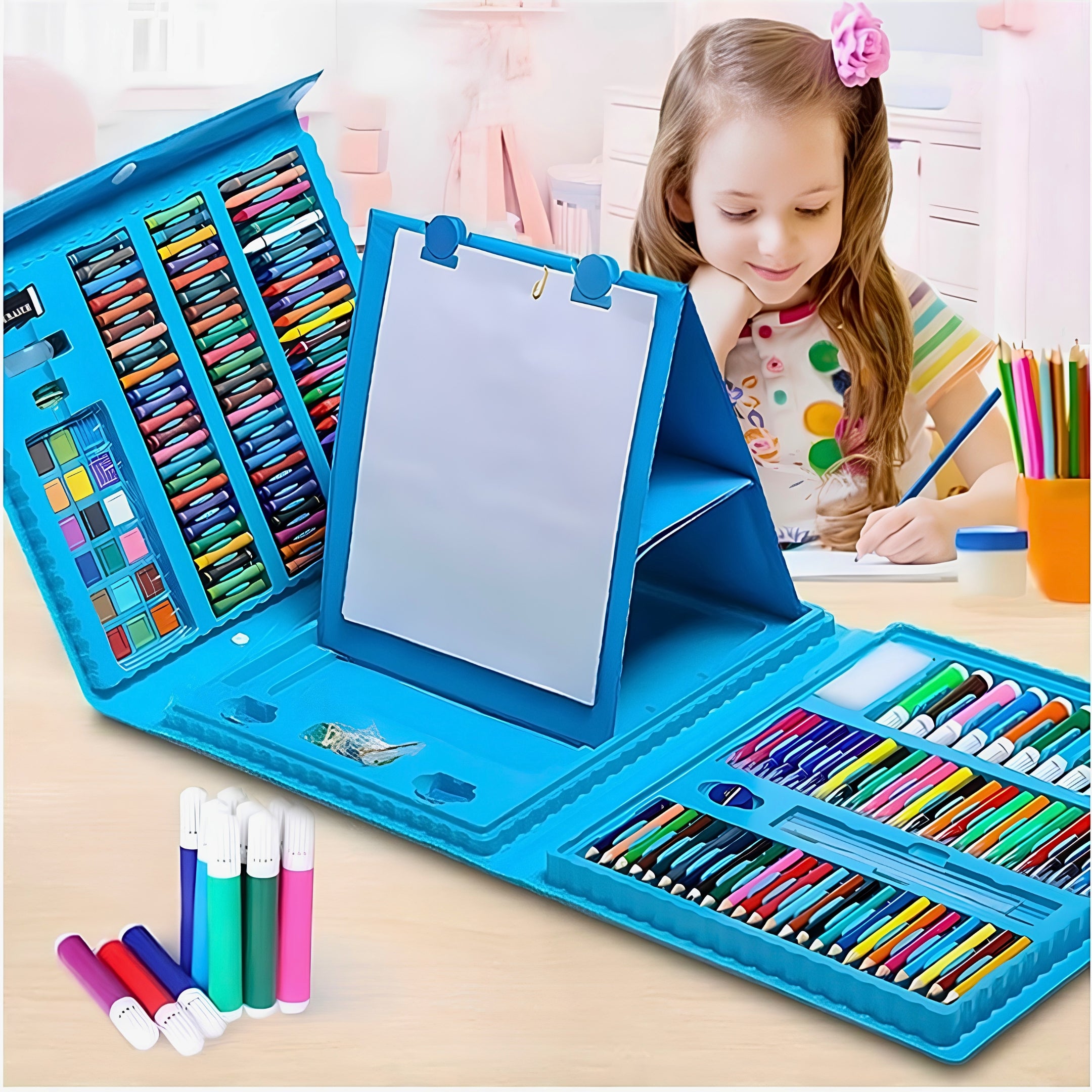 128/208 Pcs Premium Kids Art Set with Art Board
